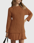 Women's Elegant Winter Sweater Dress | Mini