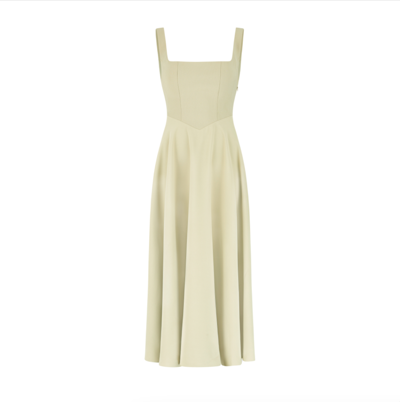 Women's Square-Neck Flared A-Line Dress | Midi
