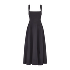 Women's Square-Neck Flared A-Line Dress | Midi