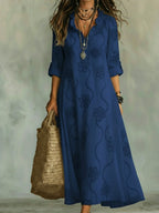 Women's Retro Ruffle Collar Dress | Sleek Fit