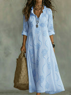 Women's Retro Ruffle Collar Dress | Sleek Fit
