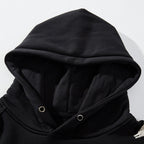 Men's Streetwear Oversized Black Hoodie | Graphic
