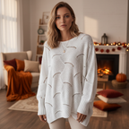 Women’s Winter Oversized Sweater | Asymmetric Hem