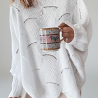 Women’s Winter Oversized Sweater | Asymmetric Hem