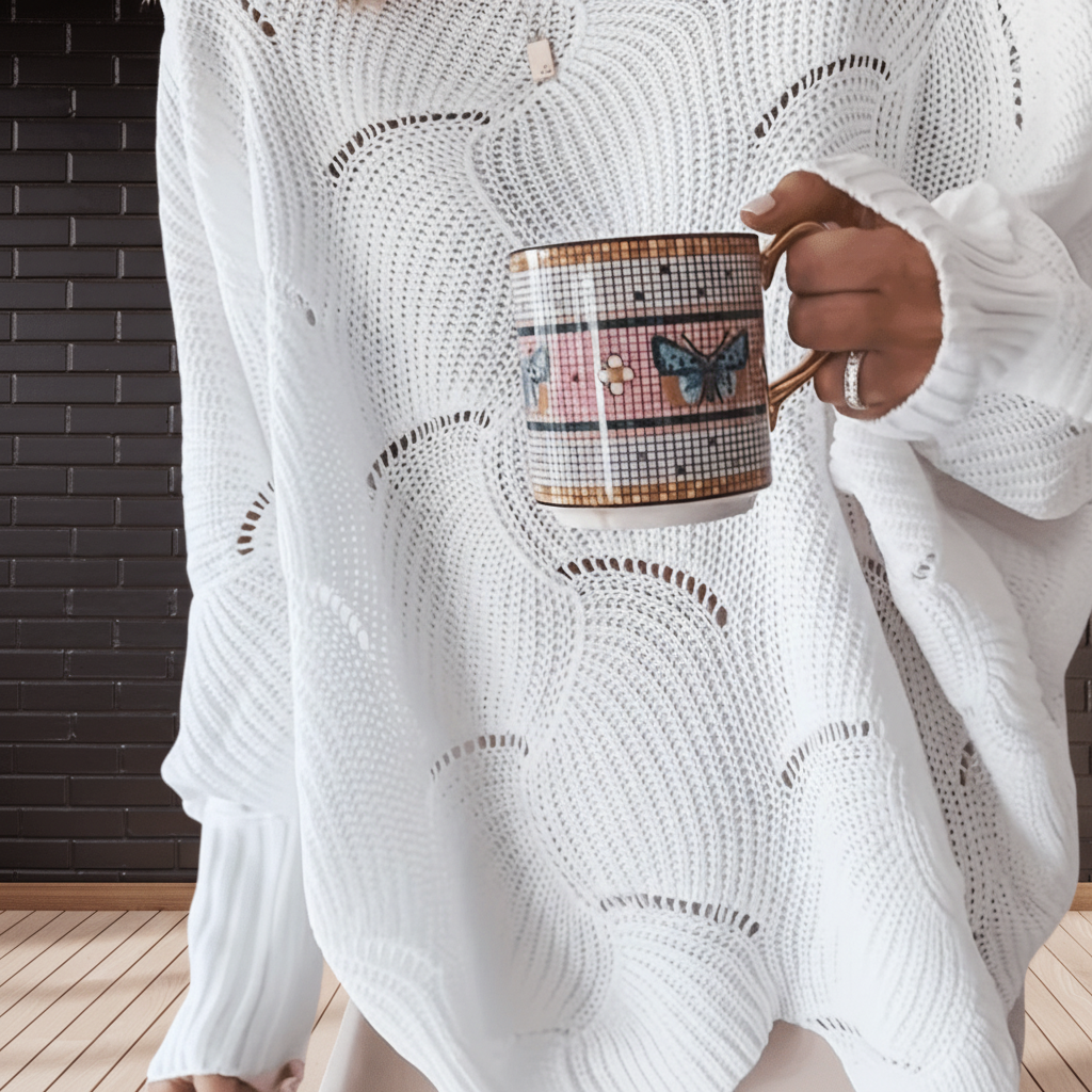 Women’s Winter Oversized Sweater | Asymmetric Hem