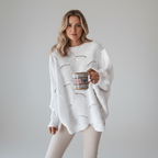 Women’s Winter Oversized Sweater | Asymmetric Hem