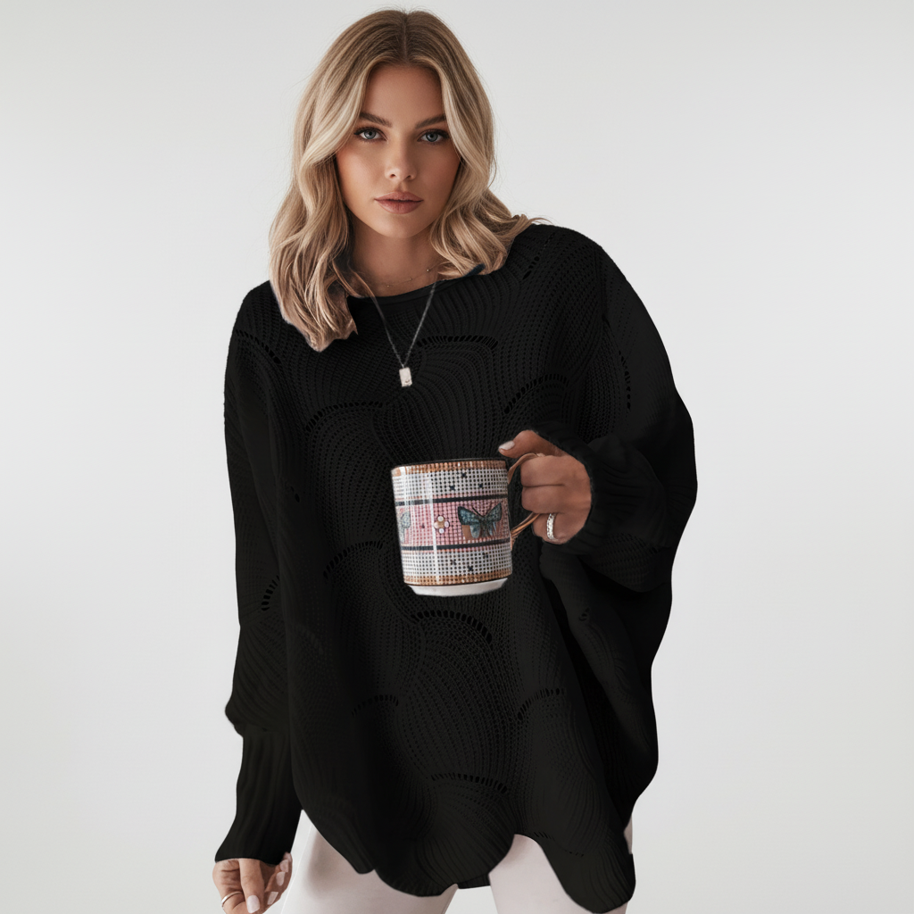 Women’s Winter Oversized Sweater | Asymmetric Hem