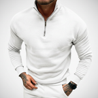 Men’s Minimal Quarter Zip Sweater | Stand Collar