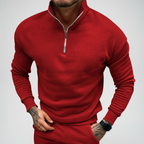Men’s Minimal Quarter Zip Sweater | Stand Collar