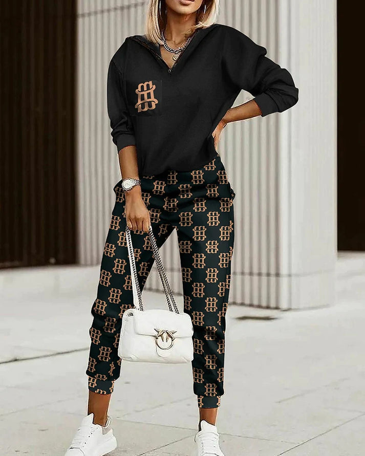 Women's Stylish Geometric-Print Set | Casual