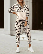 Women's Stylish Geometric-Print Set | Casual