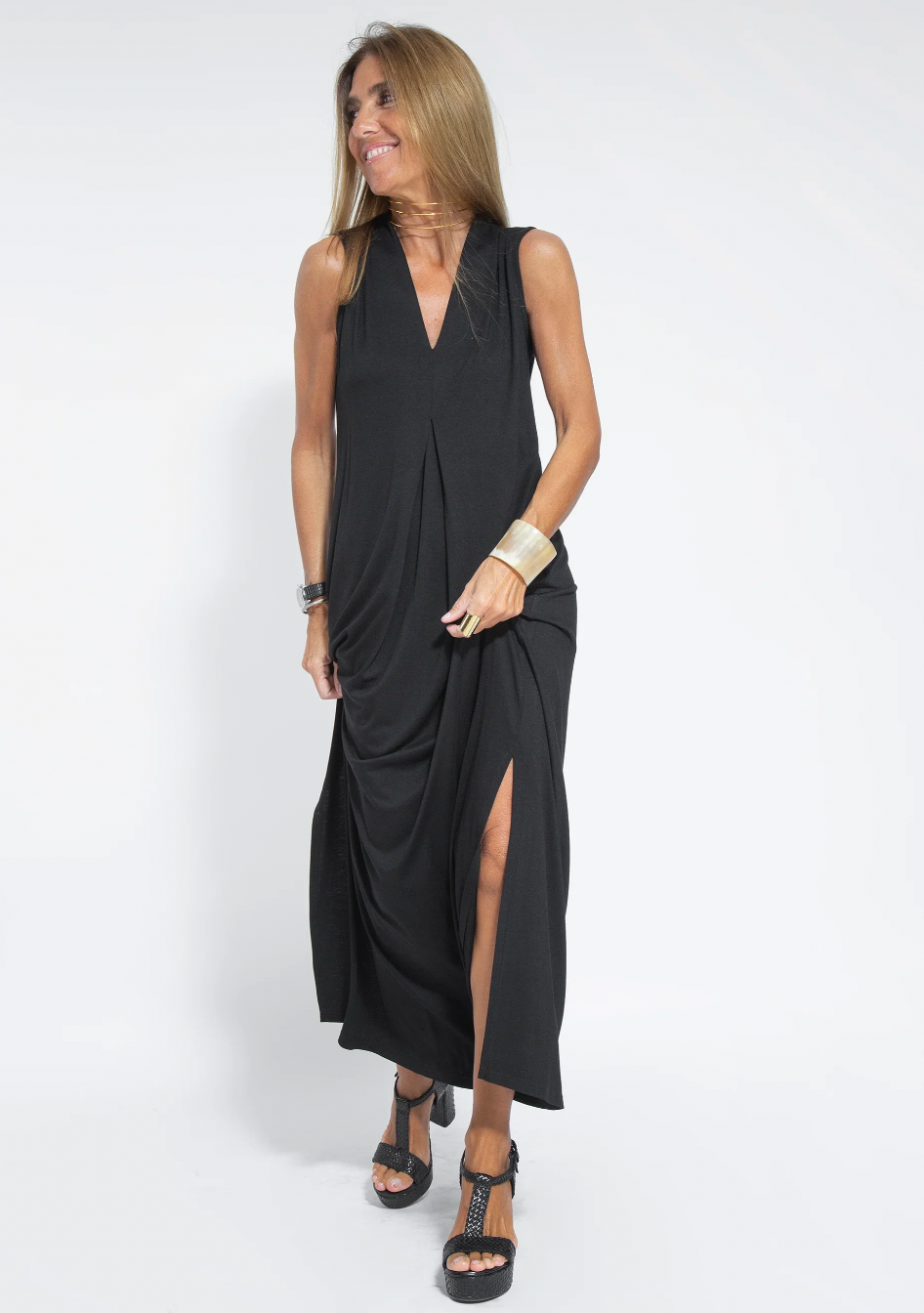 Women's Elegant Maxi Dress and Cardigan Set | Two Piece