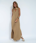 Women's Elegant Maxi Dress and Cardigan Set | Two Piece