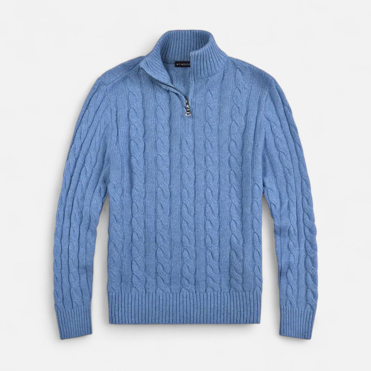 Men’s Winter Knit Quarter Zip Sweater | Long Sleeve