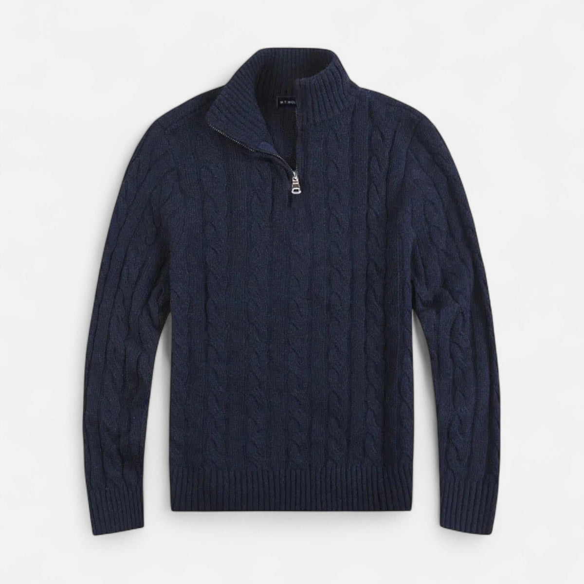 Men’s Winter Knit Quarter Zip Sweater | Long Sleeve