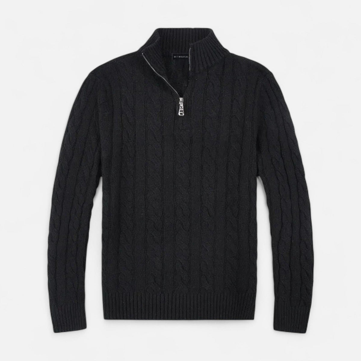 Men’s Winter Knit Quarter Zip Sweater | Long Sleeve