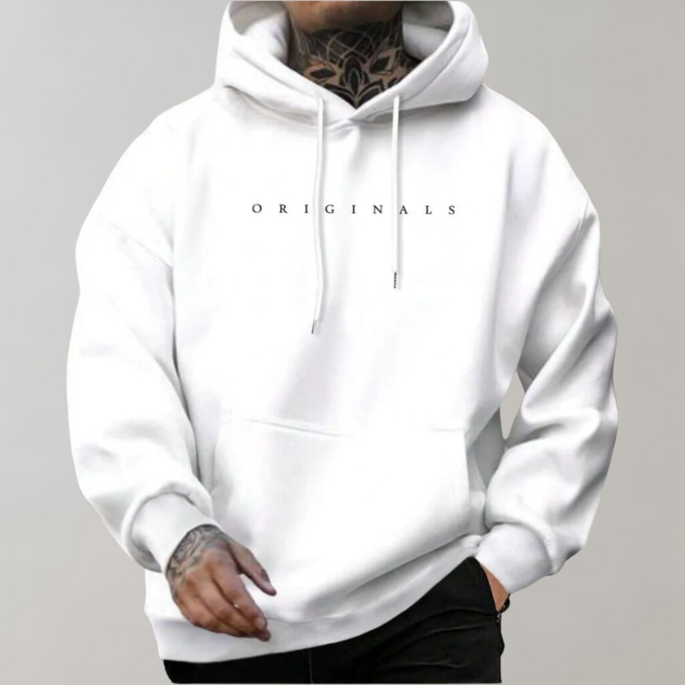Men’s Long Sleeve Streetwear Printed Hoodie | Winter