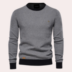 Men’s Printed Crew Neck Sweater | Casual