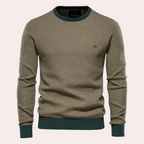 Men’s Printed Crew Neck Sweater | Casual