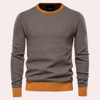 Men’s Printed Crew Neck Sweater | Casual