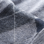 Men’s Printed V Neck Sweater Vest | Knit