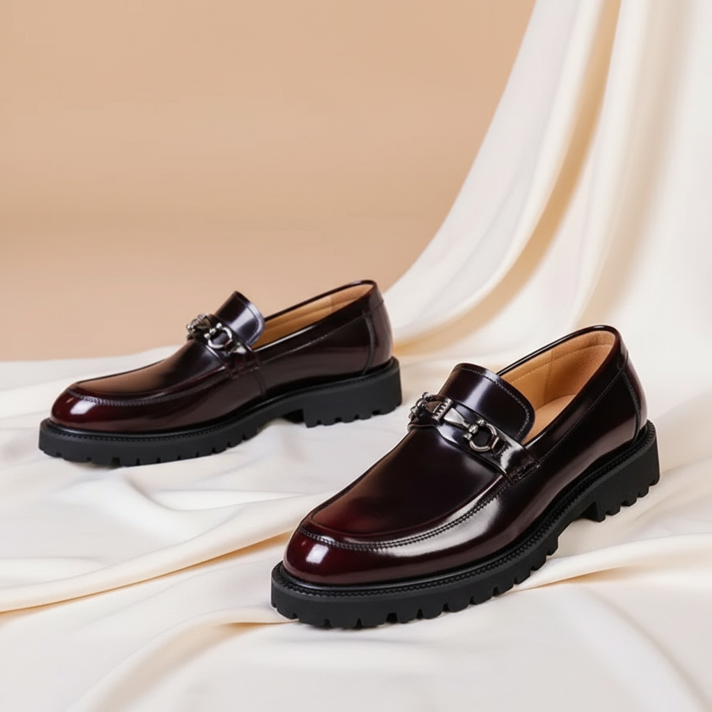 Men's Slip On Chunky Sole Loafers | Formal