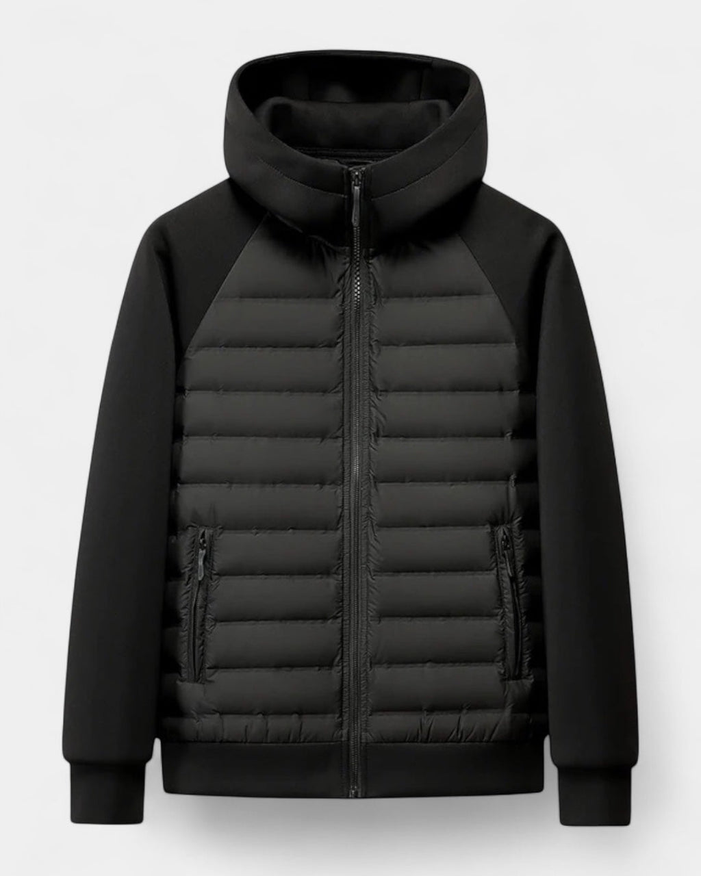 Men's Hooded Quilted Jacket | Hybrid