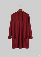 Women's Ribbed Open Front Cardigan | Winter