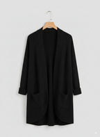 Women's Ribbed Open Front Cardigan | Winter