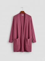 Women's Ribbed Open Front Cardigan | Winter