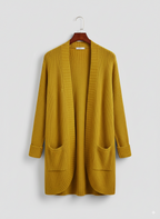 Women's Ribbed Open Front Cardigan | Winter