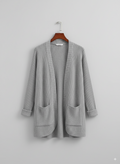 Women's Ribbed Open Front Cardigan | Winter
