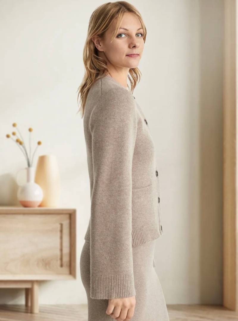 Women's Warm Button Down Cardigan | Knitted