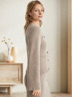 Women's Warm Button Down Cardigan | Knitted
