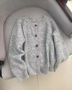 Women's Stylish Warm Cardigan | Heart Buttons