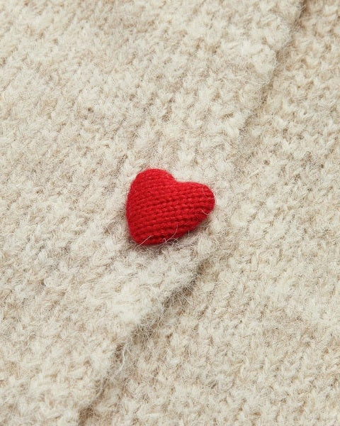 Women's Stylish Warm Cardigan | Heart Buttons