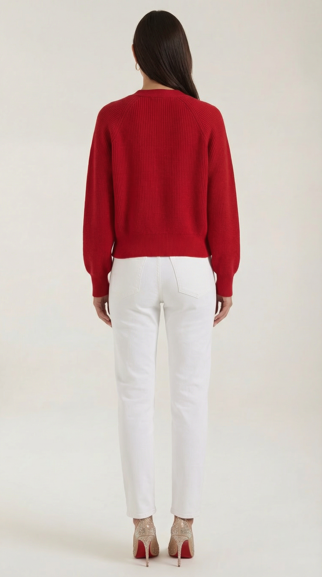 Women's Casual V-Neck Cardigan | Button Closure