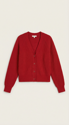 Women's Casual V-Neck Cardigan | Button Closure