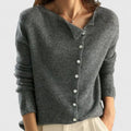 Women's Winter Knit Cardigan | Asymmetric Neck