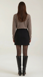 Women's Elegant Knit Collared Cardigan | Button Closure