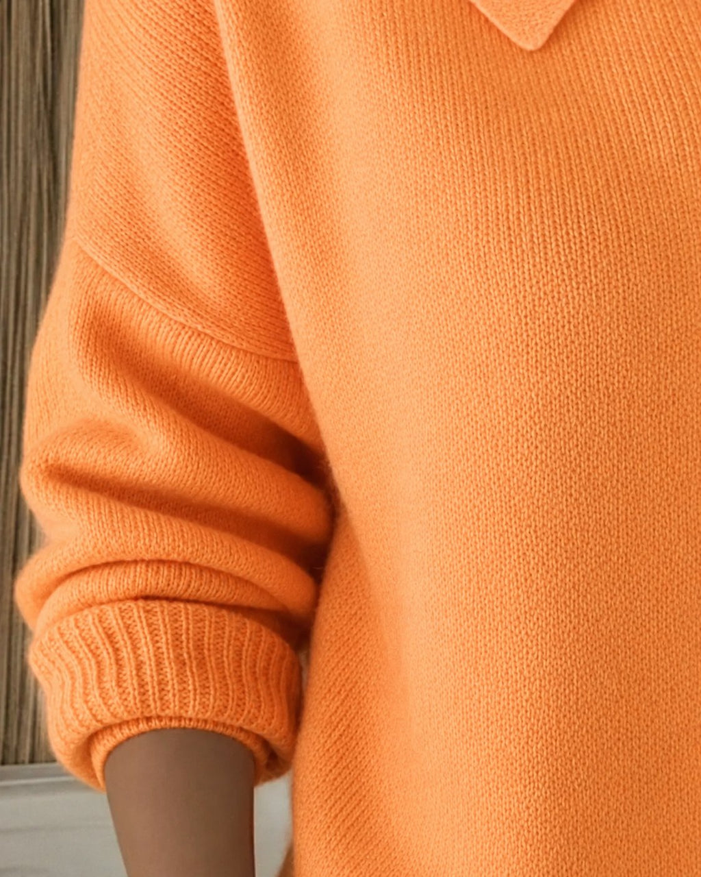 Women's Knitted Shirt Collar Cardigan | Button Down