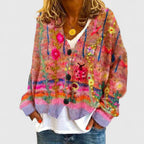 Women's Floral Knit Cardigan | Fall