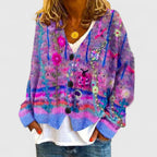 Women's Floral Knit Cardigan | Fall