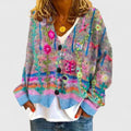Women's Floral Knit Cardigan | Fall