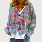 Women's Floral Knit Cardigan | Fall