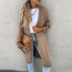 Women's Long Knit Cardigan | Open front