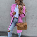 Women's Long Knit Cardigan | Open front