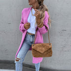 Women's Long Knit Cardigan | Open front