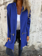 Women's Zip Longline Cardigan | Hooded