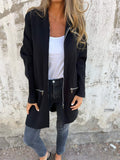 Women's Zip Longline Cardigan | Hooded